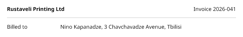 What this example sets