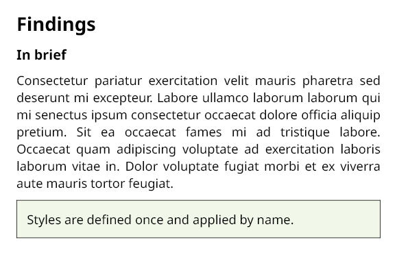 What this example sets